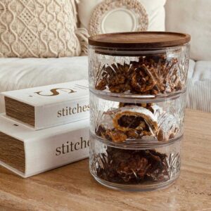 סט 3 קומות צנצנת וינטאג