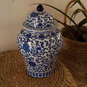 אגרטל וינטאג פרחים צר וארוך