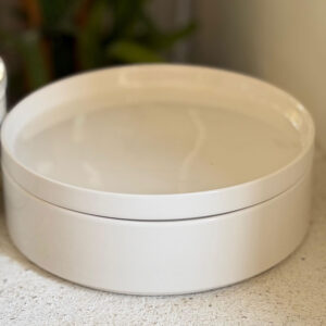 קערת הגשה פורצלן עם מכסה