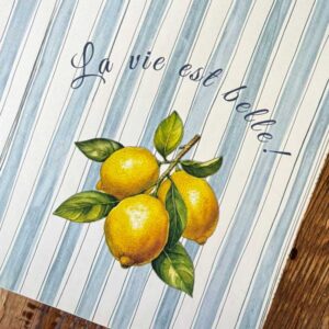 פלייסמט לימונים ופסים