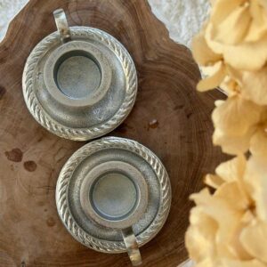 זוג פמוטים כסוף