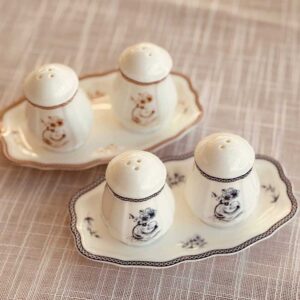 מלח פלפל פורצלן פרחוני אקסלוסיב