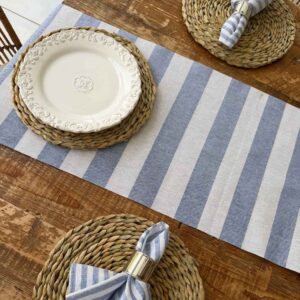 ראנר פסים כחול לבן חדש